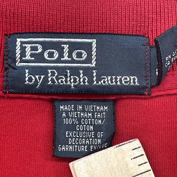 Vintage Polo Ralph Lauren Shirt Mens 4XB Red Pony Rugby Preppy Big Vtg Casual - Picture 3 of 8